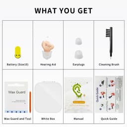 image-Hearing Aid Digital Hearing Aids Invisible For The Elder Seniors With A10 Battery In The Ear Sound Amplifier Audífonos First Aid