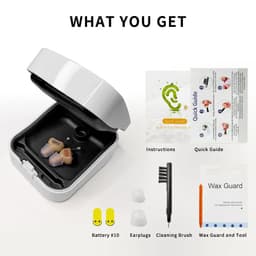image-Hearing Aid Digital Hearing Aids Invisible For The Elder Seniors With A10 Battery In The Ear Sound Amplifier Audífonos First Aid