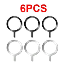 image-10-1PCS Stainless Steel Magnetic Metal Plate Ring For Magsafe Wireless Charger Iron Sheet Sticker Magnet Car Phone Holder