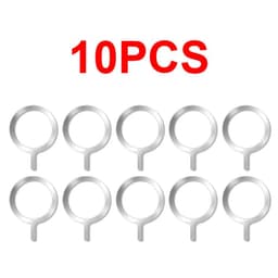 image-10-1PCS Stainless Steel Magnetic Metal Plate Ring For Magsafe Wireless Charger Iron Sheet Sticker Magnet Car Phone Holder