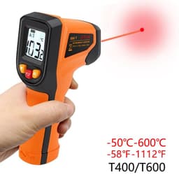 image-NJTY Digital Infrared Thermometer -50~600℃ Laser termometro Pyrometer Gun Non-Contact Laser Temperature Meter gauge Tools