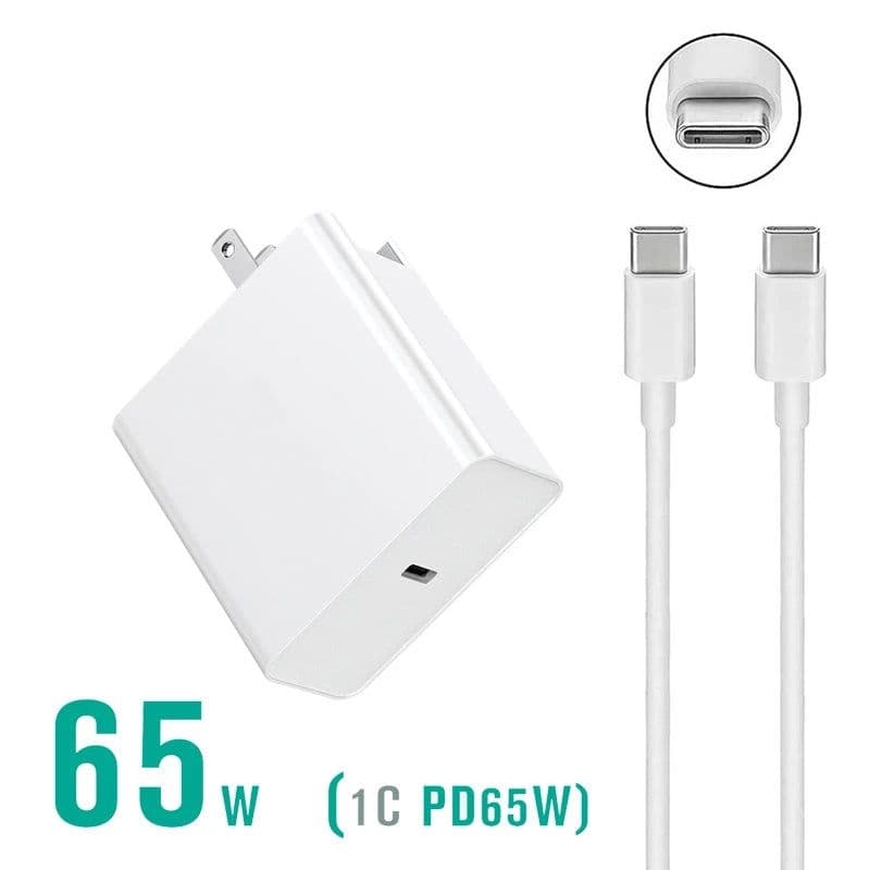 image-45W 65W 20V 3.25A USB Type C PD Charger USB C Power Laptop Adapter for Macbook Pro 12 13 Huawei Matebook HP DELL XPS Notebooks