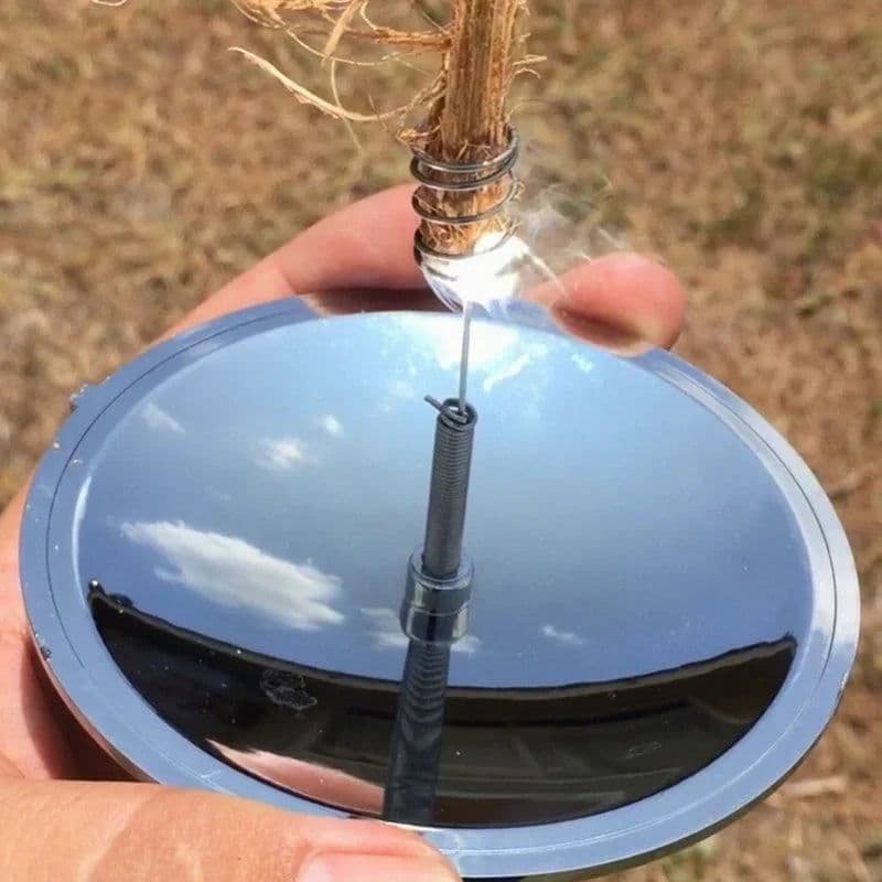 image-Outdoor Solar Lighter Camping Survival Fire Waterproof Windproof Fire Starter Emergency Tool Camping Gear Hiking Accessories