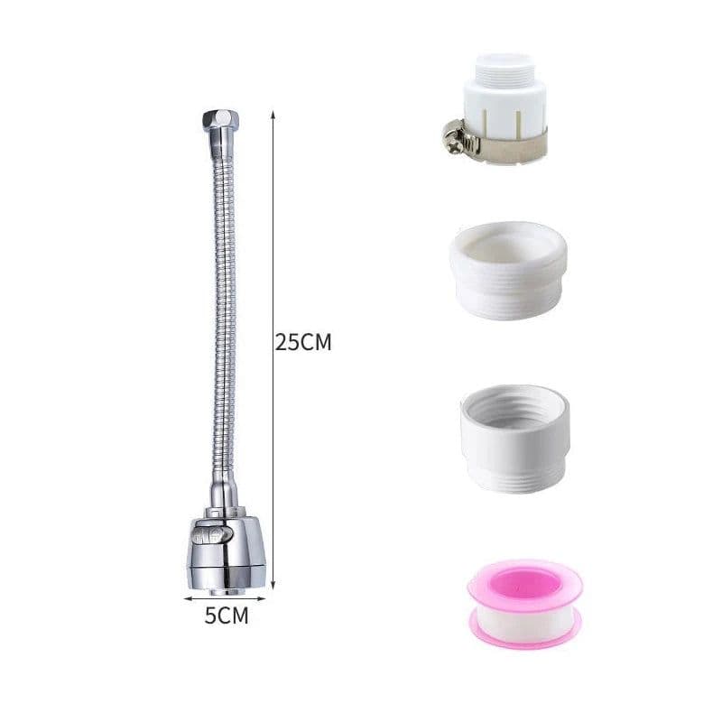 image-360 Degree Adjustment Kitchen Faucet ExtensionTube Water Saving Nozzle Filter Faucet Home Bathroom Gadgets Kitchen Accessories