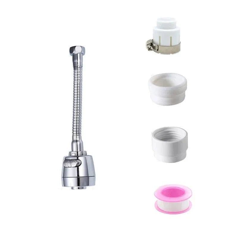 image-360 Degree Adjustment Kitchen Faucet ExtensionTube Water Saving Nozzle Filter Faucet Home Bathroom Gadgets Kitchen Accessories