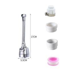 image-360 Degree Adjustment Kitchen Faucet ExtensionTube Water Saving Nozzle Filter Faucet Home Bathroom Gadgets Kitchen Accessories