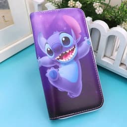 image-New Disney Women Wallet Stitch Cartoons Long PU Coin Purse Bag for Phone Card Holder Cute Printing Fashion Money Clip Clutch Bag