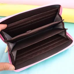 image-New Disney Women Wallet Stitch Cartoons Long PU Coin Purse Bag for Phone Card Holder Cute Printing Fashion Money Clip Clutch Bag