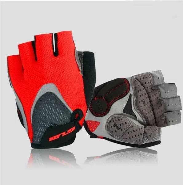 image-GUB Endurance Cycling Gloves Bicycle Bike Fingerless Gloves Silicone Half/Short Finger Extra Gel Gloves Double Gel-Vent Padding