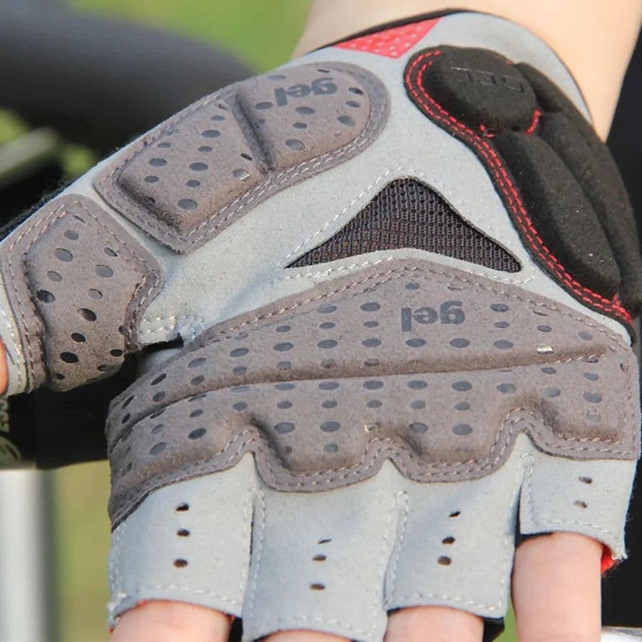 image-GUB Endurance Cycling Gloves Bicycle Bike Fingerless Gloves Silicone Half/Short Finger Extra Gel Gloves Double Gel-Vent Padding