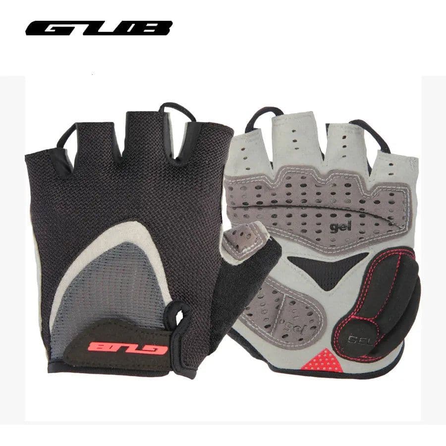 image-GUB Endurance Cycling Gloves Bicycle Bike Fingerless Gloves Silicone Half/Short Finger Extra Gel Gloves Double Gel-Vent Padding