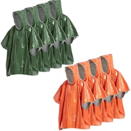 image-4/8pcs Emergency Rain Poncho Thermal Blanket Poncho Weather Proof Outdoor Survival Camping Gear Survival Gadgets