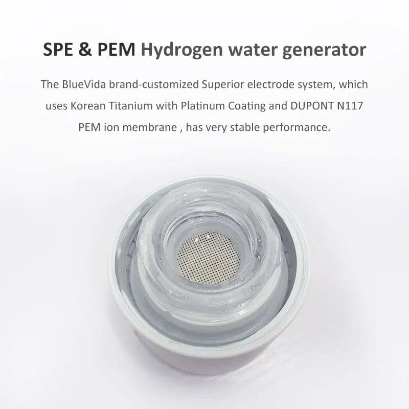 image-Bluevida new sports style SPE & PEM hydrogen water generator, H2 up to 3000ppb and large battery capacity hydrogen water bottle