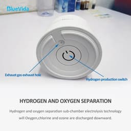 image-Bluevida new sports style SPE & PEM hydrogen water generator, H2 up to 3000ppb and large battery capacity hydrogen water bottle