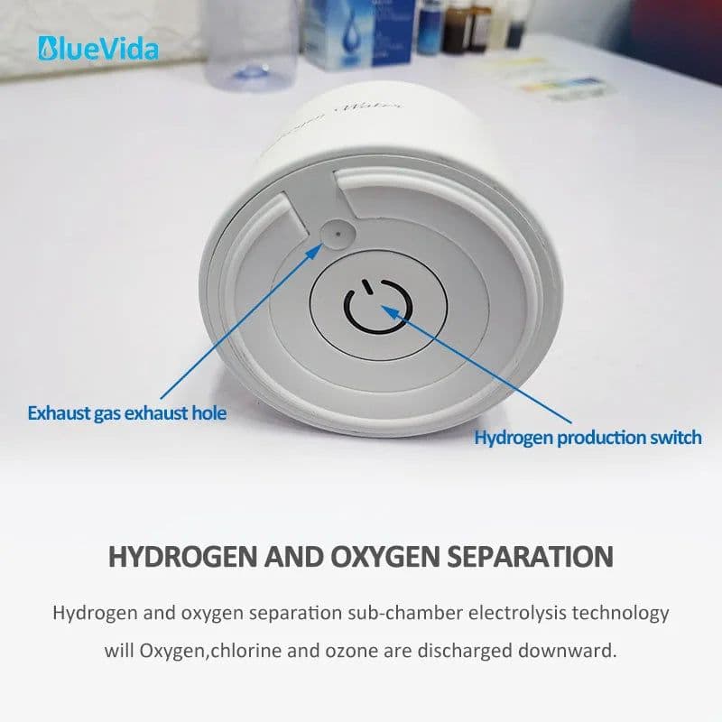 image-Bluevida new sports style SPE & PEM hydrogen water generator, H2 up to 3000ppb and large battery capacity hydrogen water bottle