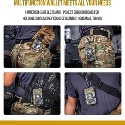 image-ONETIGRIS Waterproof EDC Pouch Portable Key Change Purse Wallet Travel Kit Coin Mini Purse & Card Slots And Zippers Pouch