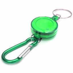 image-1pc Retractable Pull Key Ring ID Badge Holder Name Tag Card Holder Recoil Reel Belt Clip Gift Office Supplies