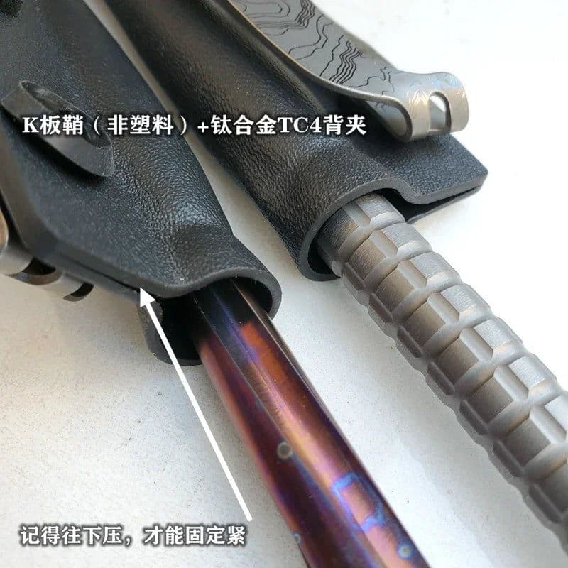image-EDC Titanium alloy Crowbar Hand Outdoor Camping Gear EDC Multifunction Portable Tools