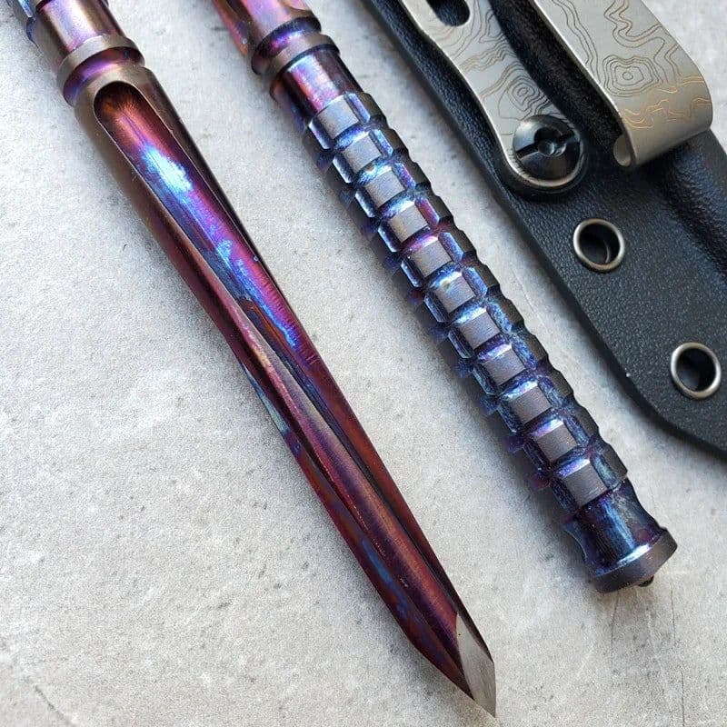 image-EDC Titanium alloy Crowbar Hand Outdoor Camping Gear EDC Multifunction Portable Tools