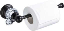 image-Crystal Toilet Paper Holder, Gold Toilet Roll Holder Modern Bathroom Accessories Zinc Alloy Tissue Hanger Wall Mounted