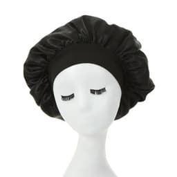 image-Women's Silk Bonnet for Sleeping Double-layer Adjustable Hood Capbath Cap Chemotherapy Cap Styling Cap Hair Wrapping Tool