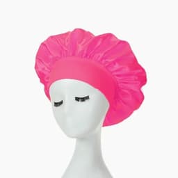 image-Women's Silk Bonnet for Sleeping Double-layer Adjustable Hood Capbath Cap Chemotherapy Cap Styling Cap Hair Wrapping Tool