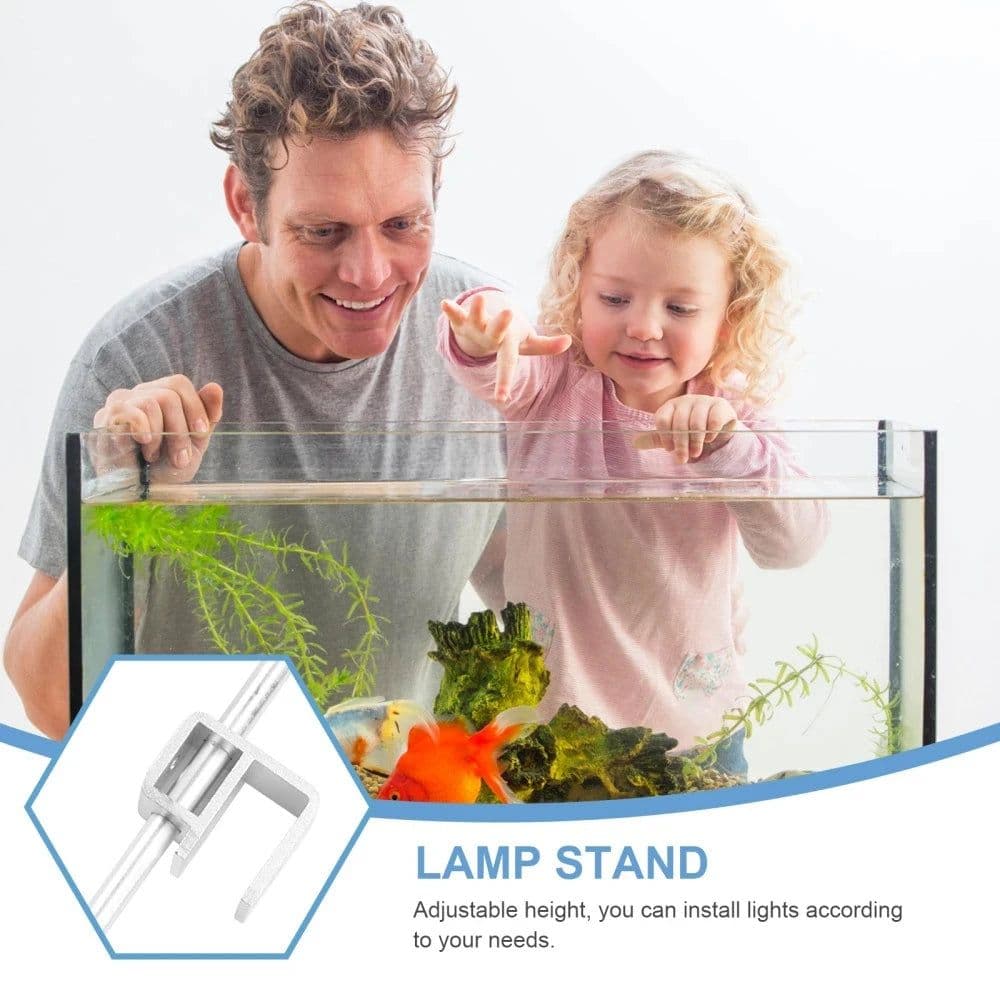 image-Adjustable Tank Mount Bracket for Aquarium LED Universal Fish Tank Light Holder Lamp Stand Hanging Kit Aquarium Accessoires