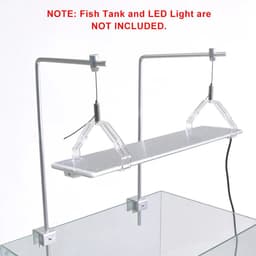 image-Adjustable Tank Mount Bracket for Aquarium LED Universal Fish Tank Light Holder Lamp Stand Hanging Kit Aquarium Accessoires