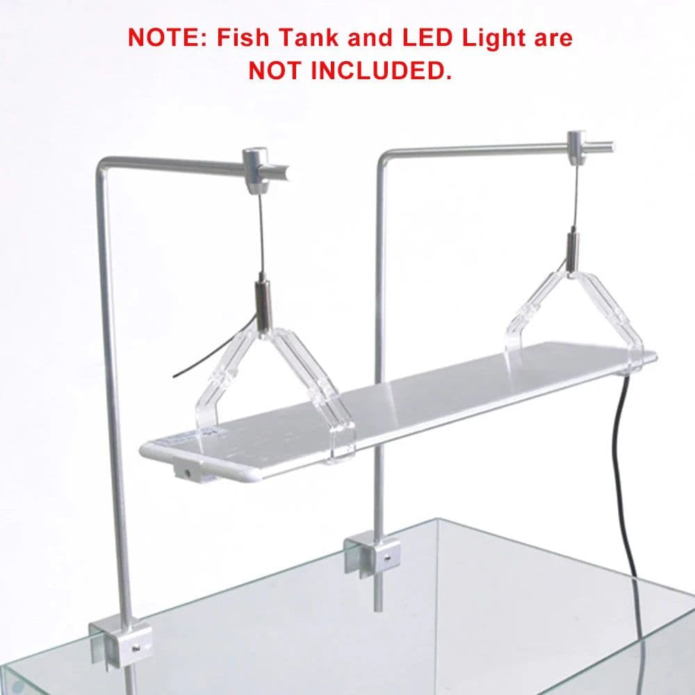 image-Adjustable Tank Mount Bracket for Aquarium LED Universal Fish Tank Light Holder Lamp Stand Hanging Kit Aquarium Accessoires