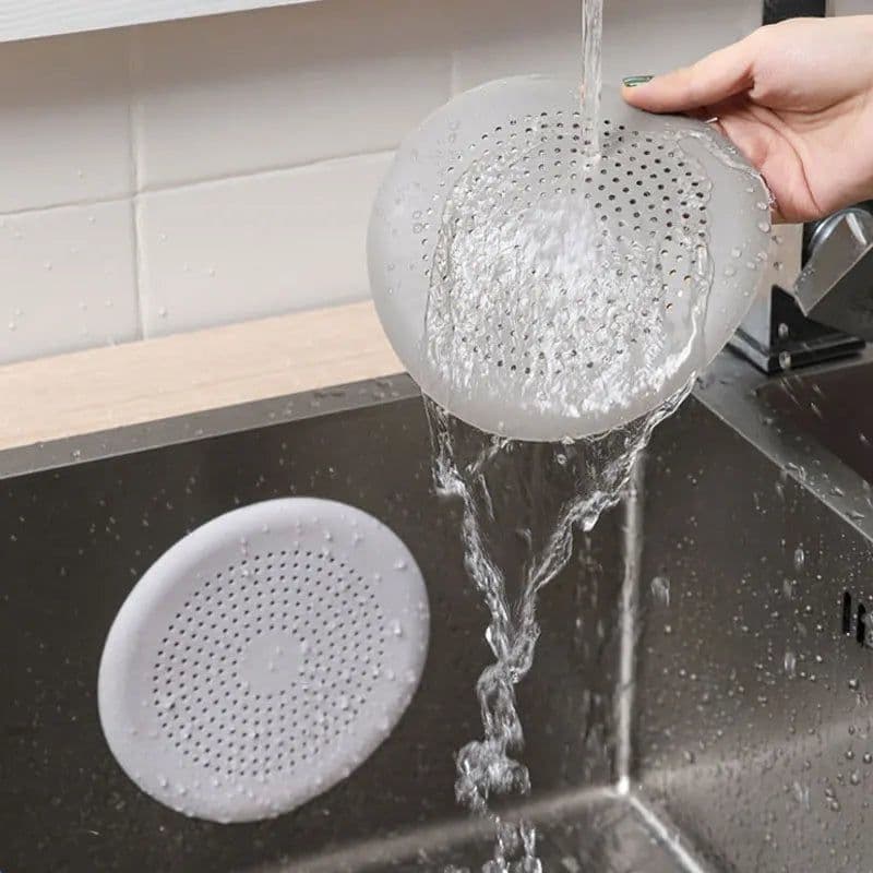 image-Shower Floor Drain Hair Stopper Catcher Kitchen Sink Plug Anti-blocking Bathtub Strainer Sewer Outfall Filter Bathroom Supplies