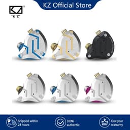 image-KZ ZS10 Pro Gold Earphones 4BA+1DD Hybrid 10 drivers HIFI Bass Earbuds In Ear Monitor Headphones Noise Cancelling Metal Headset