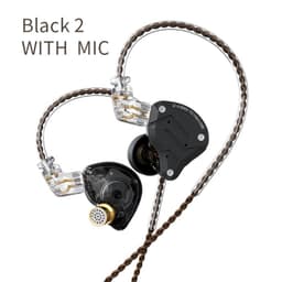 image-KZ ZS10 Pro Gold Earphones 4BA+1DD Hybrid 10 drivers HIFI Bass Earbuds In Ear Monitor Headphones Noise Cancelling Metal Headset