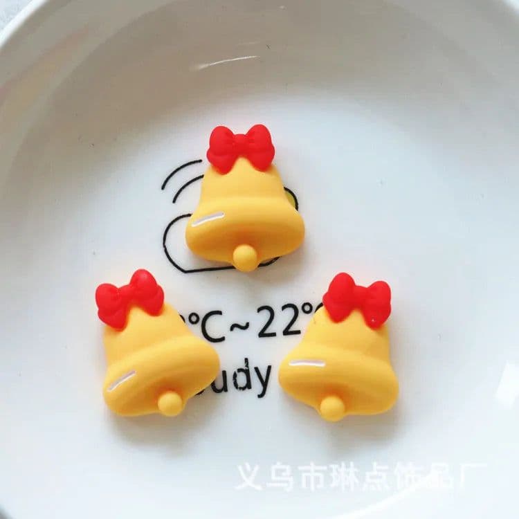 image-10 Pcs New Mini Kawaii Christmas Series Resin Flat Back Cabochons Scrapbook Diy Party Hairpin Accessories Decorate Craft L38