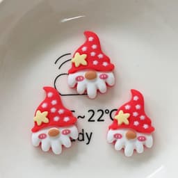 image-10 Pcs New Mini Kawaii Christmas Series Resin Flat Back Cabochons Scrapbook Diy Party Hairpin Accessories Decorate Craft L38
