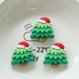 image-10 Pcs New Mini Kawaii Christmas Series Resin Flat Back Cabochons Scrapbook Diy Party Hairpin Accessories Decorate Craft L38