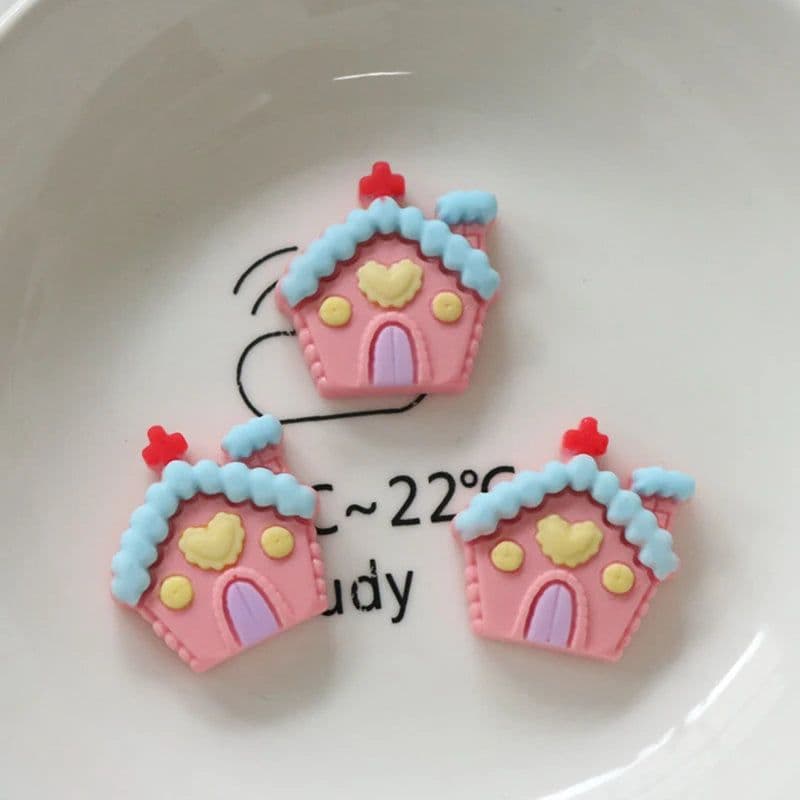 image-10 Pcs New Mini Kawaii Christmas Series Resin Flat Back Cabochons Scrapbook Diy Party Hairpin Accessories Decorate Craft L38
