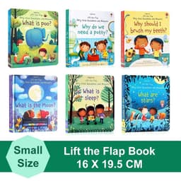 image-Usborne Books Small Size Very First Q&A Lift-the-flap Educational English Book for Kids Popular Science Learning Montessori Toys