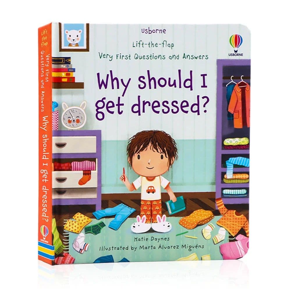 image-Usborne Books Small Size Very First Q&A Lift-the-flap Educational English Book for Kids Popular Science Learning Montessori Toys