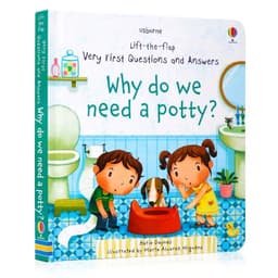 image-Usborne Books Small Size Very First Q&A Lift-the-flap Educational English Book for Kids Popular Science Learning Montessori Toys