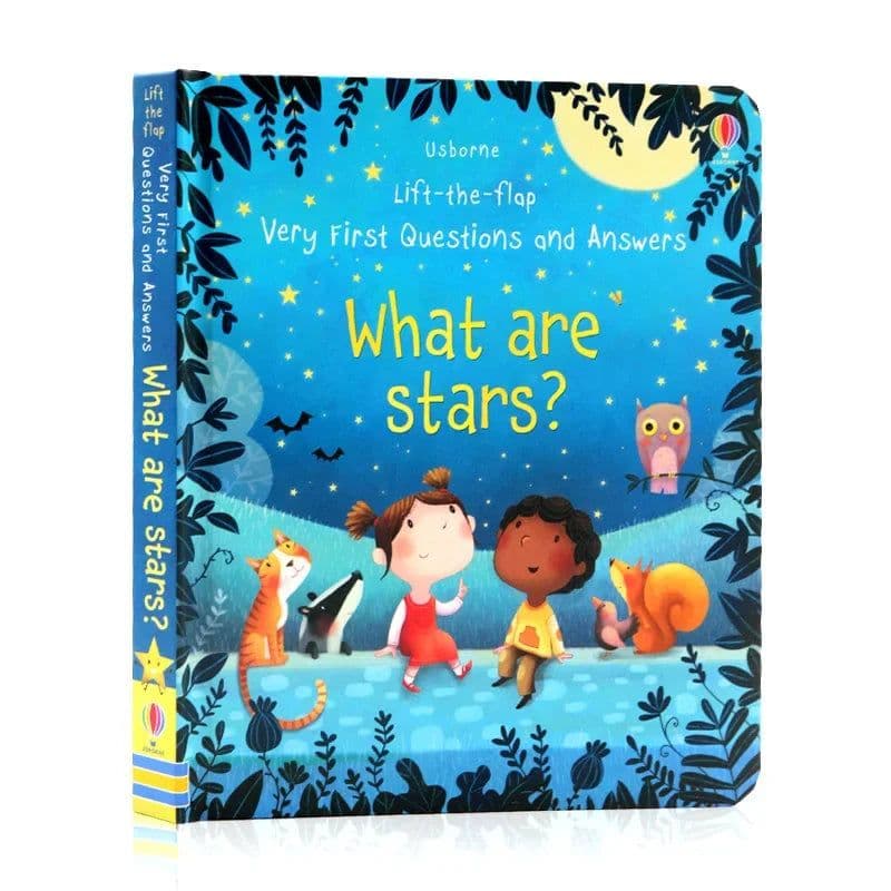 image-Usborne Books Small Size Very First Q&A Lift-the-flap Educational English Book for Kids Popular Science Learning Montessori Toys