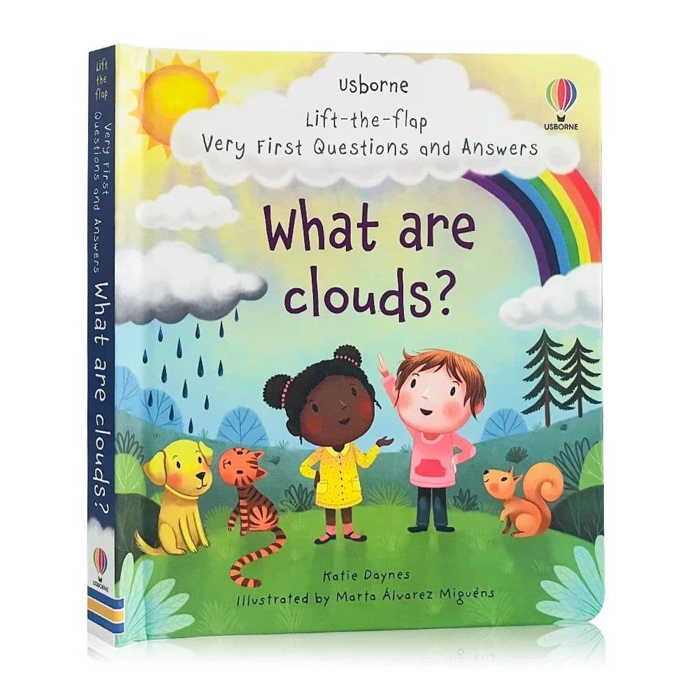 image-Usborne Books Small Size Very First Q&A Lift-the-flap Educational English Book for Kids Popular Science Learning Montessori Toys