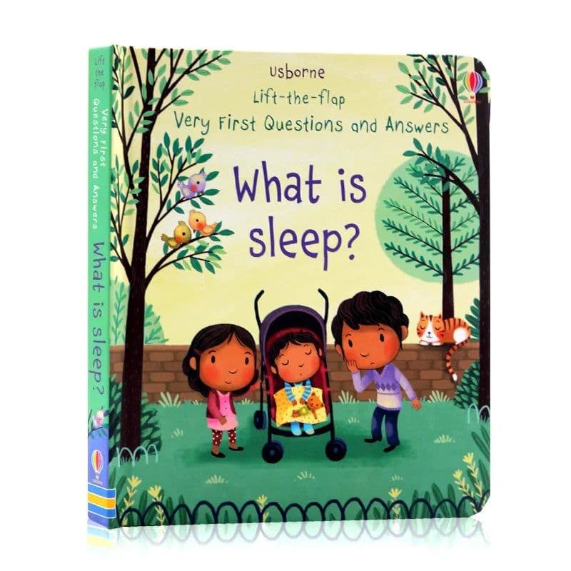 image-Usborne Books Small Size Very First Q&A Lift-the-flap Educational English Book for Kids Popular Science Learning Montessori Toys