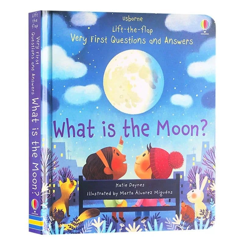 image-Usborne Books Small Size Very First Q&A Lift-the-flap Educational English Book for Kids Popular Science Learning Montessori Toys