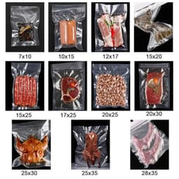 image-Kitchen Food Vacuum Sealer Bags Food Fresh Long Keeping 7x10 10x15 15x20 15x25 17x25 20x25 20x30 25x30 25x35 28x35cm
