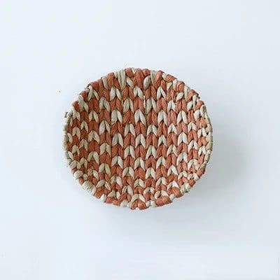 image-Creative Combination Wall Decoration Rattan Grass Weaving Straw Plate for Home Decor Livingroom Bedroom Background Decoration