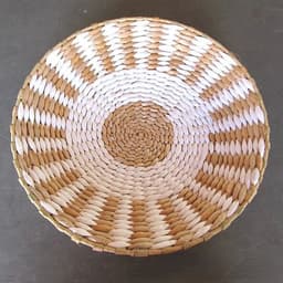 image-Creative Combination Wall Decoration Rattan Grass Weaving Straw Plate for Home Decor Livingroom Bedroom Background Decoration
