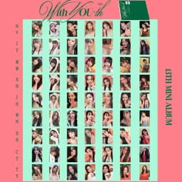 image-9Pcs/Set KPOP TWICE With YOU-th New Album Selfie Lomo Cards List Tzuyu Momo Chaeyoung Double Sides Photocards Postcard Fans Gift