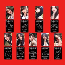 image-9Pcs/Set KPOP TWICE With YOU-th New Album Selfie Lomo Cards List Tzuyu Momo Chaeyoung Double Sides Photocards Postcard Fans Gift