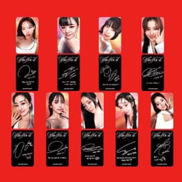 image-9Pcs/Set KPOP TWICE With YOU-th New Album Selfie Lomo Cards List Tzuyu Momo Chaeyoung Double Sides Photocards Postcard Fans Gift