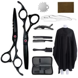 image-6.0" Hair Scissors Professional Hairdressing Scissors Set Barber Scissors Thinning Shears Hair Cutting Tool Hairdresser Scissors